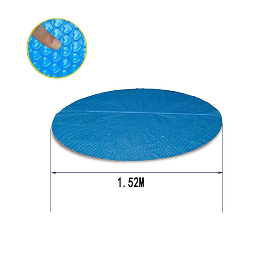 Pieghevole Copertura Piscina Esterna Resistente Alle Intemperie Blu Polvere Piscina Zerbino Telo per Il Giardino di Casa Piscine Accessori: 1.52M