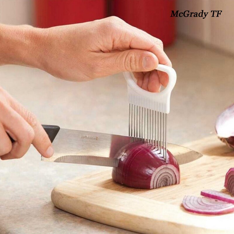 Edelstahl Kartoffel Schneidemaschine Tomaten Cutter Werkzeug Shreadders Zitrone Schneiden Halfter Banane Cutter Kochen Werkzeuge Küche Zubehör: Zwiebel