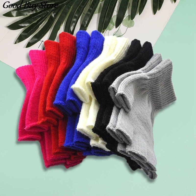 Kids Child School Knitwear Mittens Casual Cute Gloves Children Knitted Gloves Winter Autumn Fingerless Keyboard Gloves