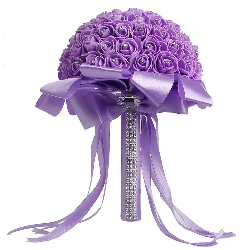 Kunstmatige Bruidsboeket Handgemaakte Beauty Foam Rozen Bruidsboeket Party Decoratie Accessoires: PL