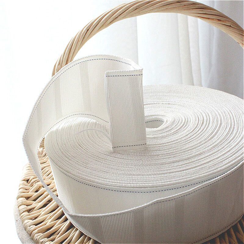 Akcesoria do zasłon pasek materiałowy do zasłon oczka taśmy pierścienie przelotka Top dziurkowanie hak włóknina kurtyna zakładka: Pull Pleated Tape / 5Meters Price