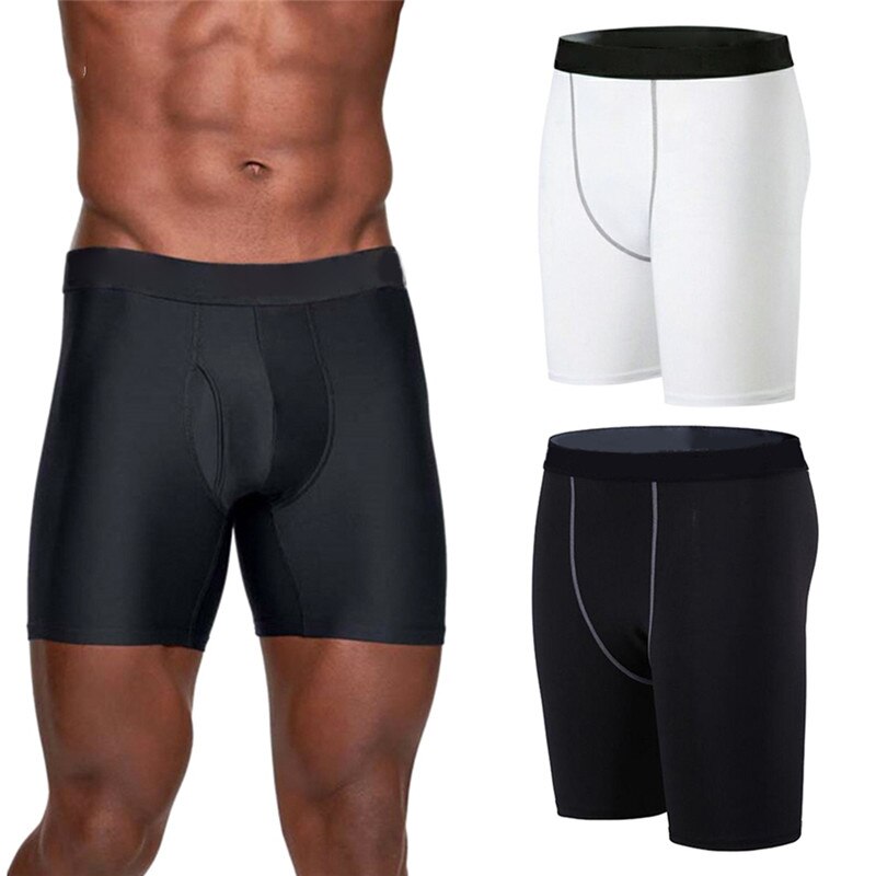 Mallas deportivas de compresión para hombre, ropa interior de entrenamiento estrecho de secado rápido, pantalones cortos de capa Base