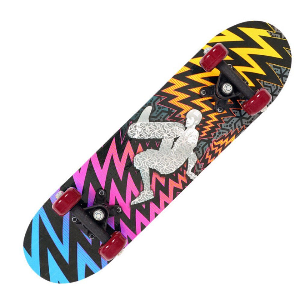 Sport komplet skateboard 17 tommer til skateboarder barn udendørs sport til begynder cool skateboard