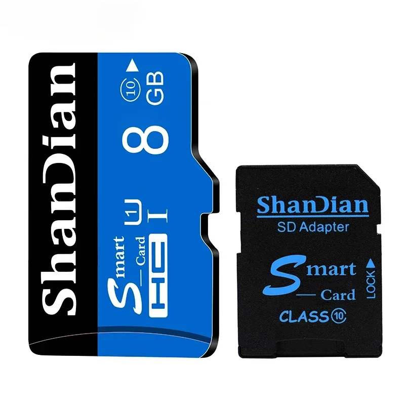 SHANDIAN LOT V10 Memory Card Class10 TF Card 8GB 16GB 32GB 64GB 100% Original Mini SD Card for Samrtphone and Table PC Class 10: 8GB