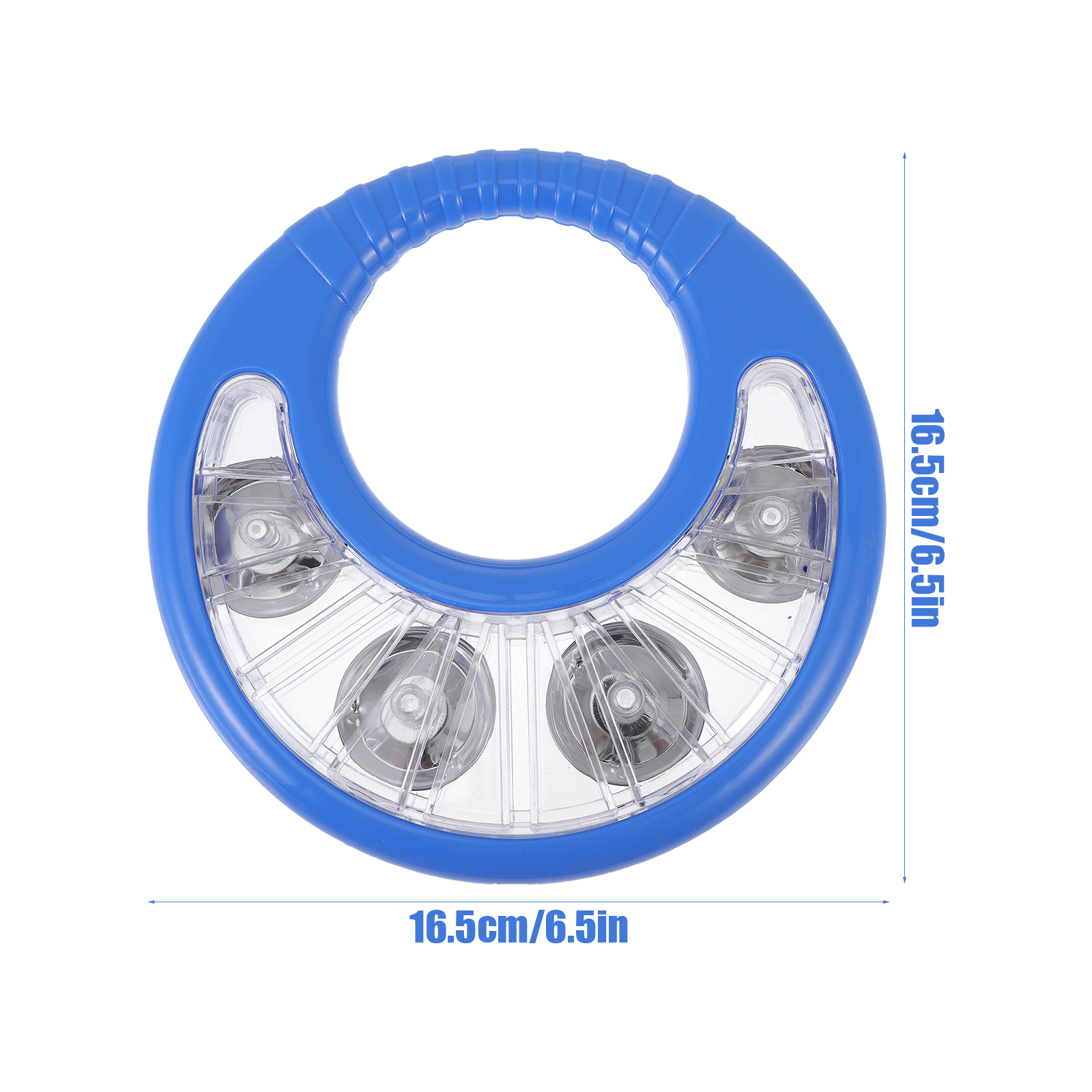 1Pc Hand Shaking Bell Children Rattle Education Musical Instrument (Blue)