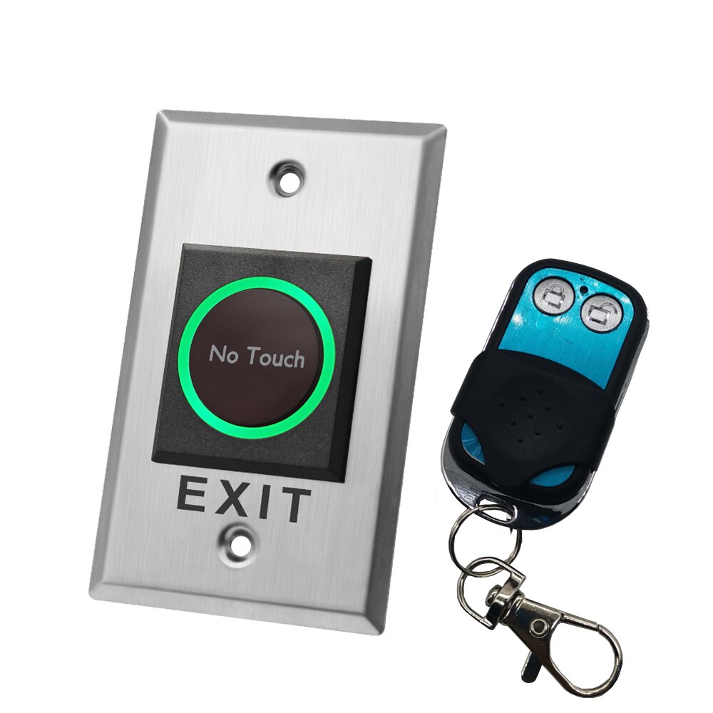 DC12V 24V Touchless Door Lock Release Switch IR Contactless Infrared Opener 433Mhz Wireless Remote Control No Touch Exit Button: K1-1-R2