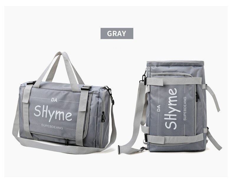 Mochila deportiva grande para hombre y mujer, bolso de gimnasio para Fitness, impermeable, Oxford, de hombro, informal, escolar, 4 Mochila De Colores: gray