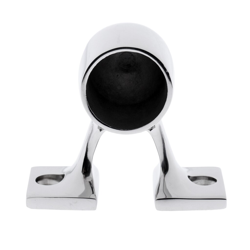 Durable 316 Stainless Steel Boat Rail 25mm/1' End Stanchion Support
