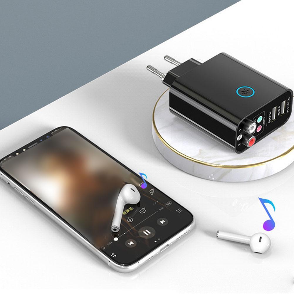 Receptor y transmisor Bluetooth V5.0 2 en 1, adaptador compatible con aplicación inteligente, adaptador de Audio, accesorios para auriculares