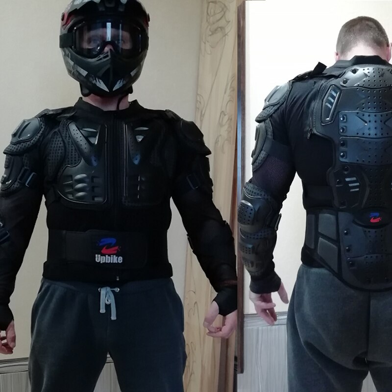 UPBIKE Motorcycle Jacket Armor Protection Motocross Clothing Protector Motorbike Moto Motor Bike Spine Chest Protector Gear
