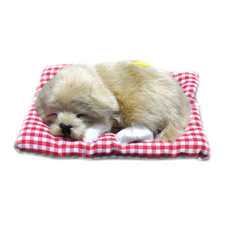 Kleine Simulatie Loensen Slapen Hond Met Geluid Mooie Dieren Knuffels Decoraties Voor Kinderen: B