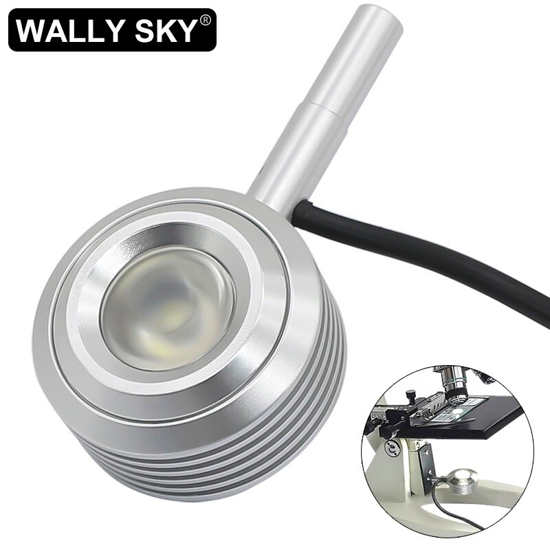 LED Light Source Biological Microscope Bottom Light USB Supplementary LED Lamp Microscope Illumination Brightness Adjustable