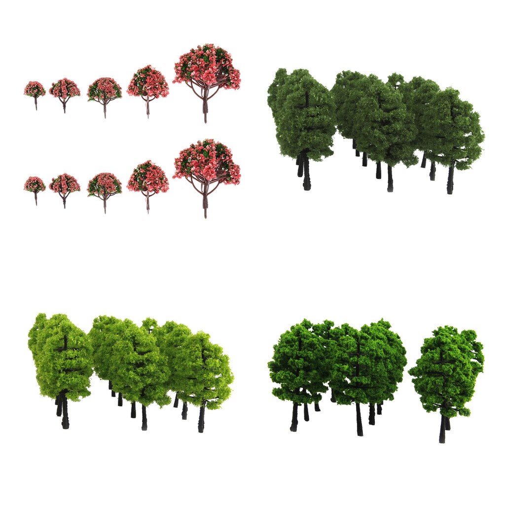 20pcs/Pack Trees Scenery Model Tree HO 1/100 Scale Wargame Landscape Toy