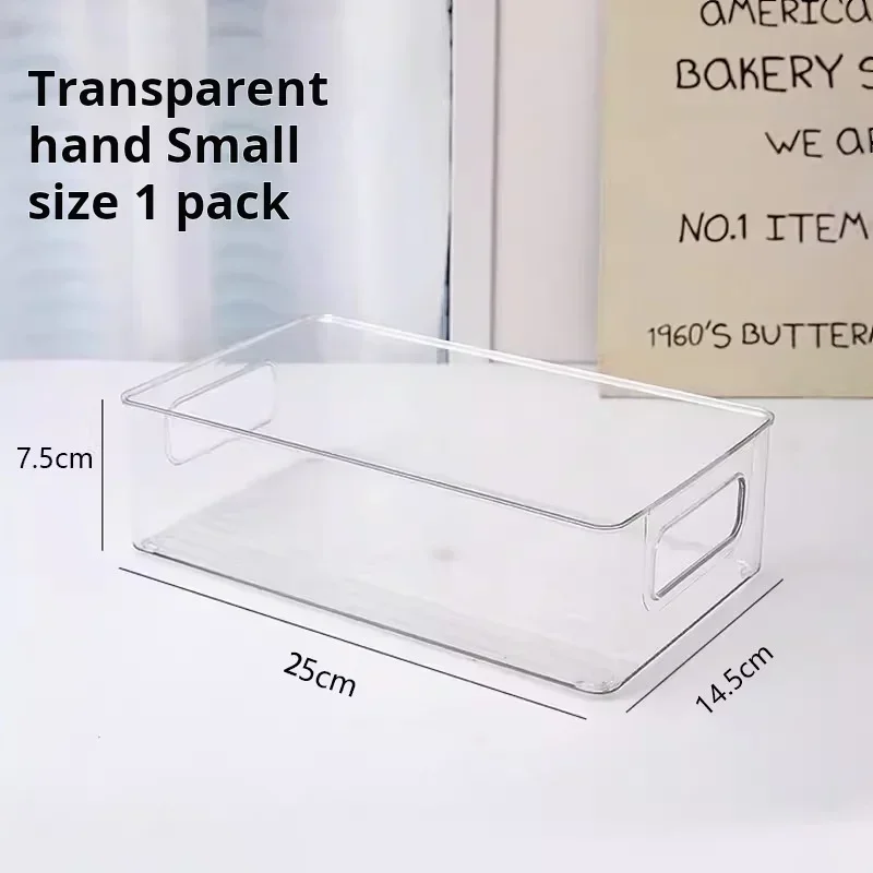 1 styck skrivbordsförvaringslåda plast akryl hylla förvaringskorg transparent vattentät högt estetiskt värde stapelbar låda
