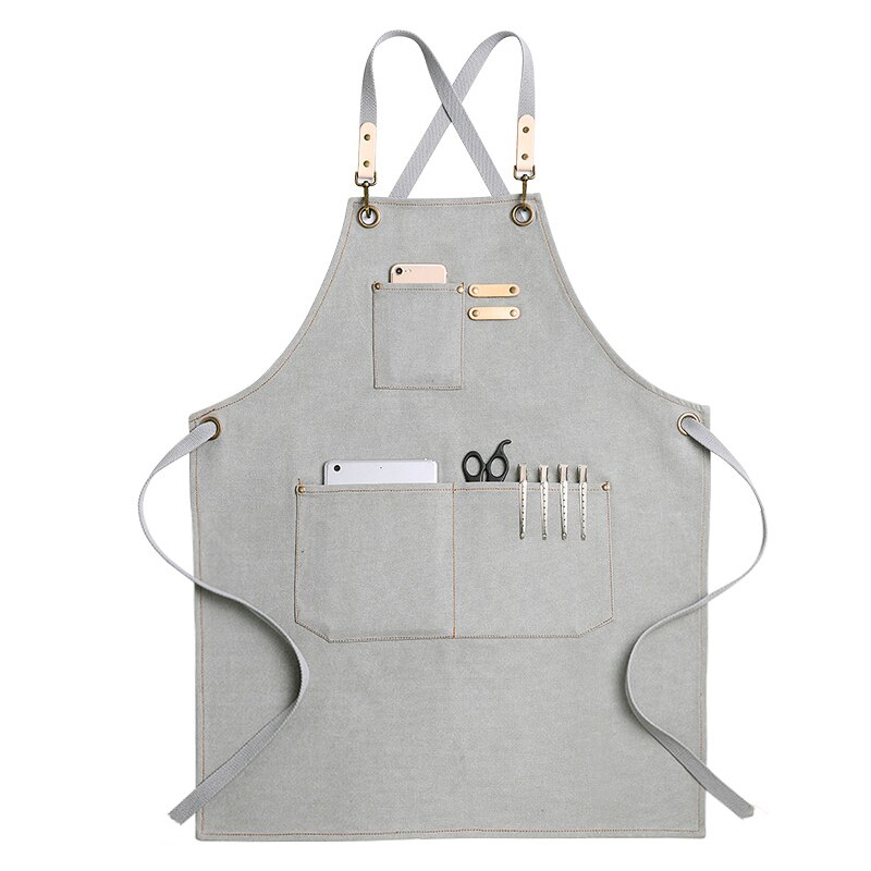 Grembiule Professionale Tobyan In Cotone Pesante 453g – Grigio, Unisex, Con Fibbia A Sgancio Rapido – Per Cucina, Barbecue, Giardinaggio