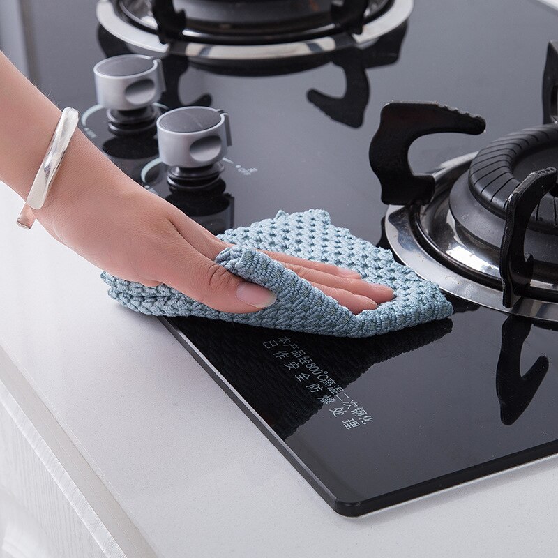 Køkken anti-fedt aftørring klude effektiv superabsorberende mikrofiber rengøringsklud hjem vask opvask køkken rengøringshåndklæde