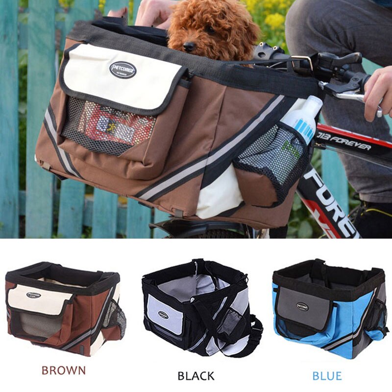 Huisdier Fiets Carrier Bag Pouch Verwijderbare Mand Transportin Voor Katten Honden Puppy Bike Seat Mand Rugzak Huisdier Reizen Producten