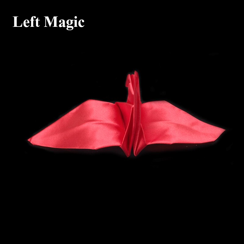 Crane Magic (Origami Magic) Magic Trick Paper Crane Close Up Magic Props Street Accessories Mentalism C2087: red