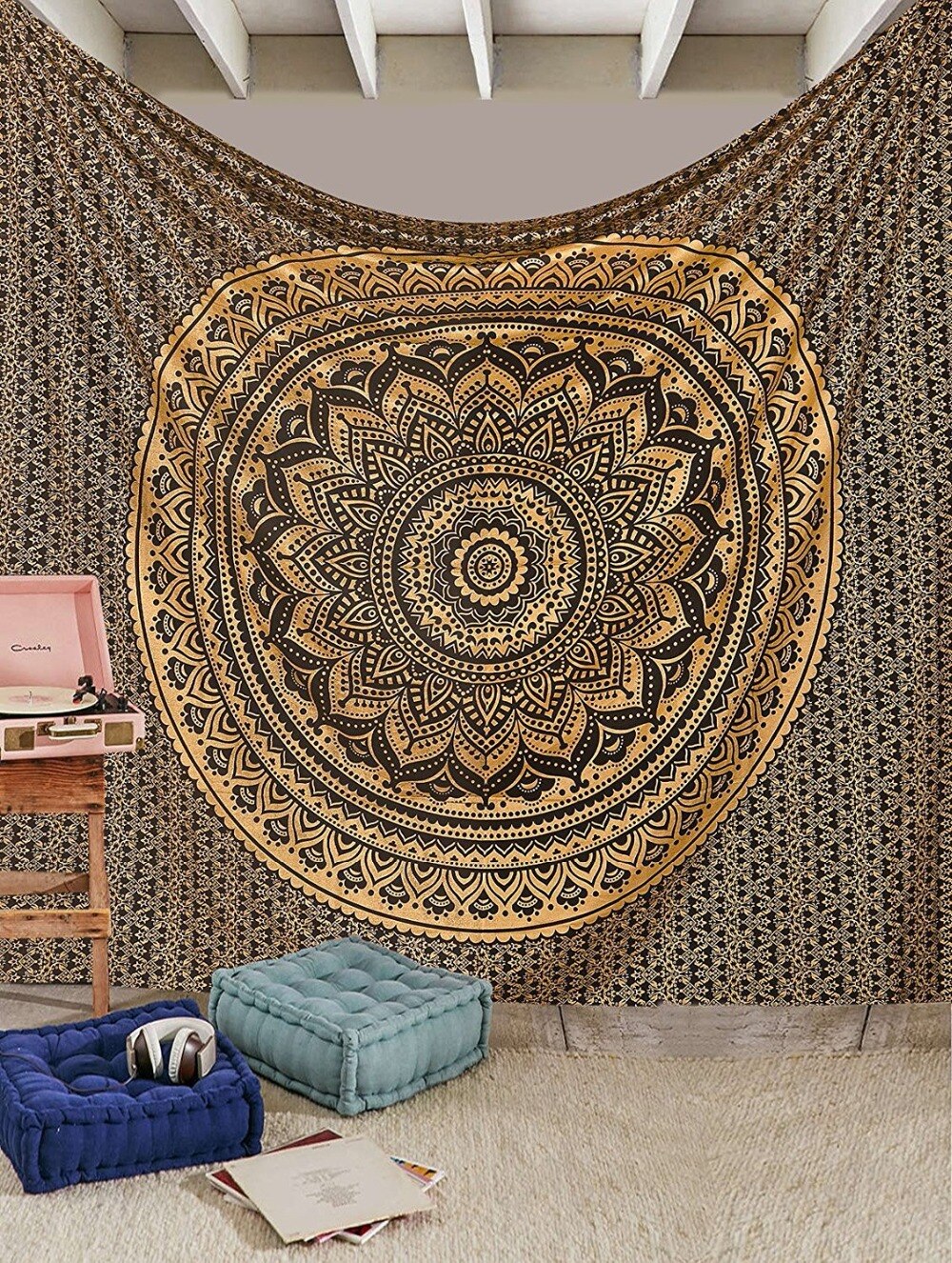 Tapisserie murale décorative | Belle couverture décorative, tenture murale de Mandala, couvre-lit doux, tapis de Yoga, nappe de Table, literie de maison