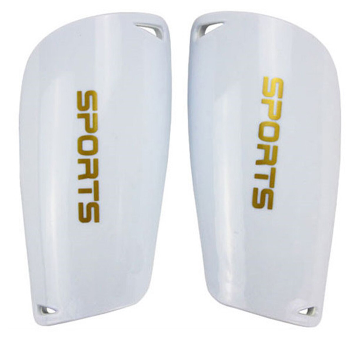 Adults Soccer Players Lightweight Durable And Tough PP Material 1 Pair Football Sports Shin Guards Soccer Gear Legs Protector: White / Kid