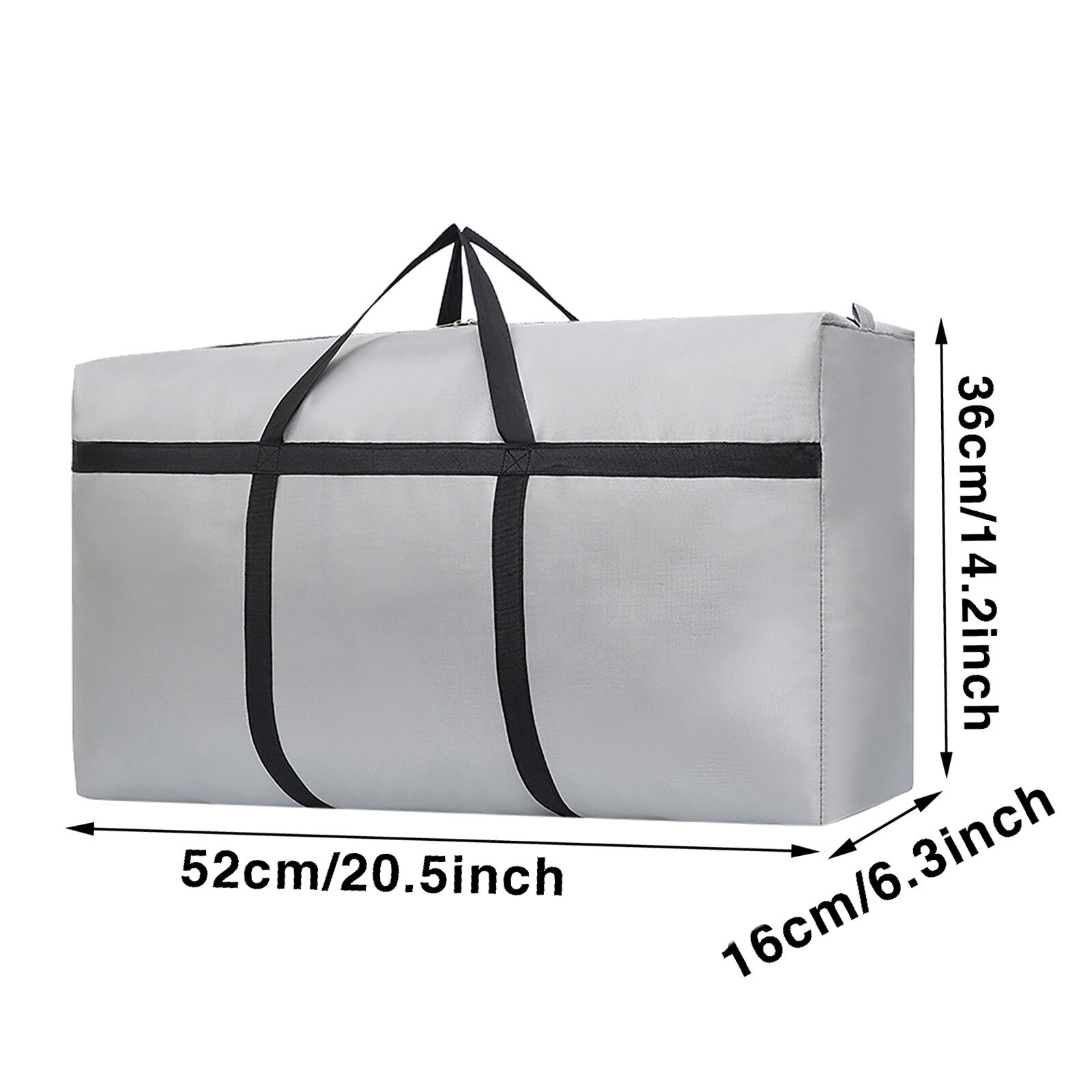 25# Durable Large-capacity Folding Christmas Tree Storage Bag With Zip Lock Poly Christmas Folding Handbag Сумка 21x14x6.5 Inch: Gray 