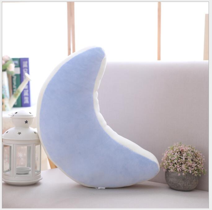 Mignon bonbons couronne nuage étoile lune arc-en-ciel oreiller rembourré doux coussin maison voiture décoration rose oreiller enfants d'anniversaire oreillers: 42x17x9 moon