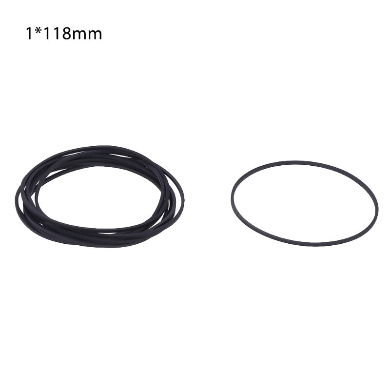 10 Pcs Drive Flat Belts Rubber DVD Cassette Tape Recorder Turntable Strap Belt Cassette Tape Replacement 1mm: N