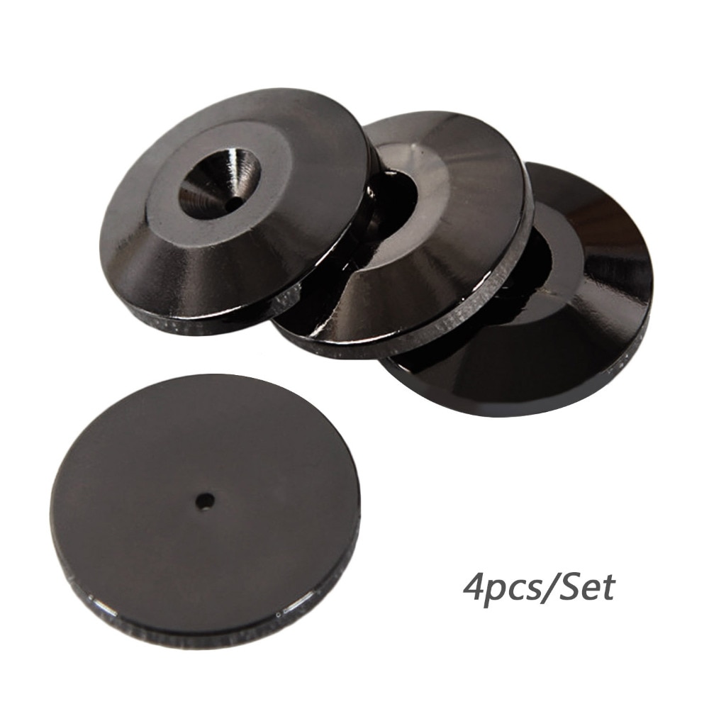 Gosear-almohadillas metálicas a prueba de golpes para los pies, soportes para altavoces, CD, reproductores, tocadiscos, amplificador DAC, grabadora, Color plateado, 4 Uds.