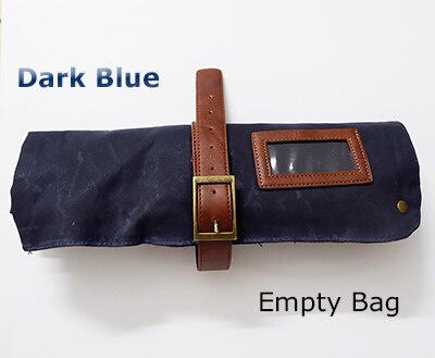 Bar rollen-hoch Barmann Bausatz Tasche, Tragbare Bar fallen tasche für Reise Barkeeper rollen hoch Bausatz Tasche: dunkel Blau