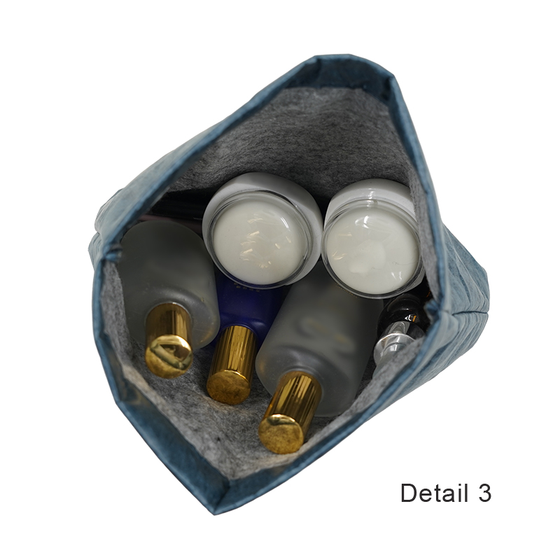 11 inch Cosmetic Storage Bag Paper Waterproof Travel Storage Case Ultra Thin Women's Portable Small Toiletry Kit Washbag