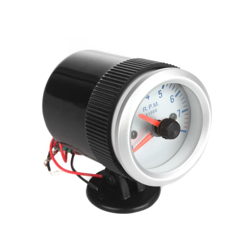 Tachometer Tach Gauge With Holder Cup For Auto Car 2inch 52mm 0~8000RPM Tachometer Tach Tachometer Tach Gauge