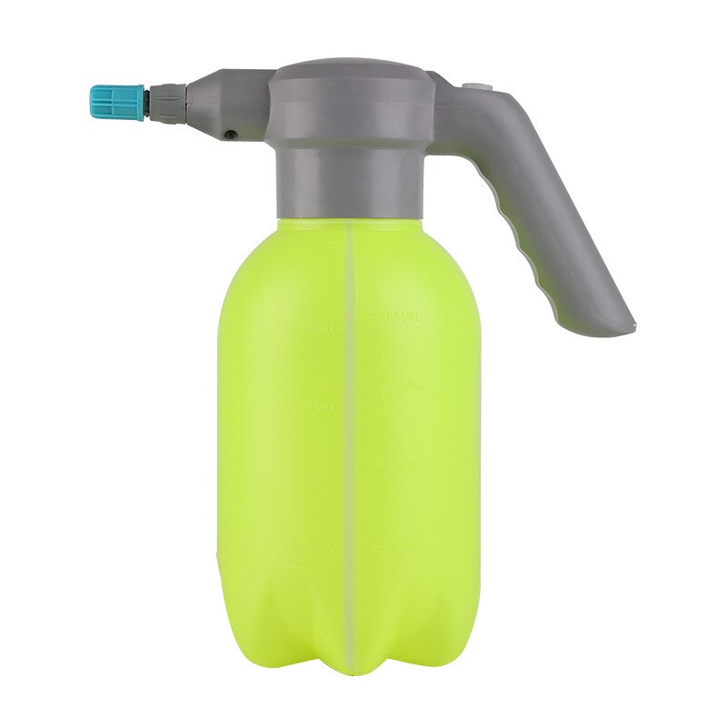 2L Electric Spray Bottle Home Gardening USB Rechargeable Automatic Watering Can Adjustable Nozzle Sprinkler Household Sprayer: light yellow