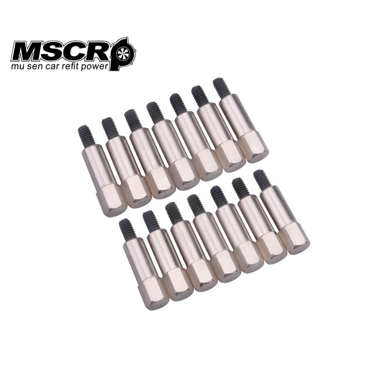 Krom ventildæksel bolt passer til chevy 283 305 327 350 383 sbc stud kit 14 stk.