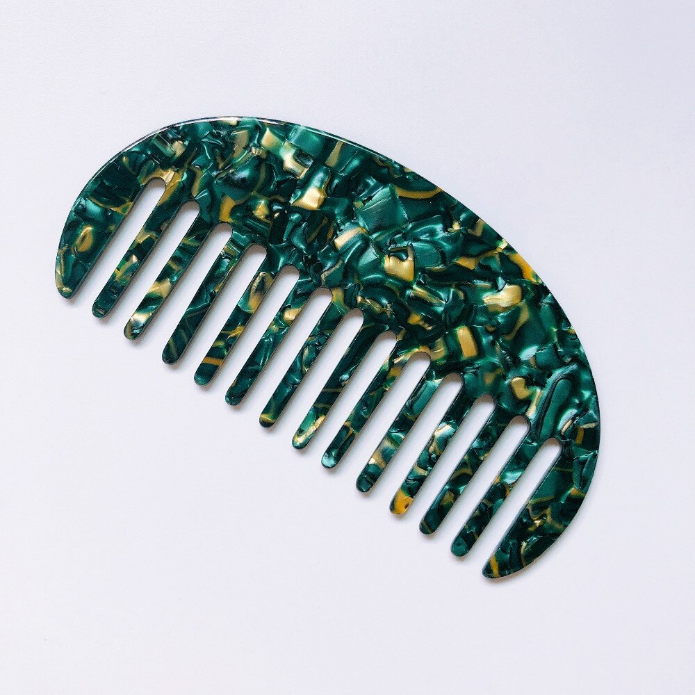 Korea Wide Tooth Hair Comb Tortoise Shell Style Natural Detangling Comb For Curly Hair -no Static Comb For Women Men: 8