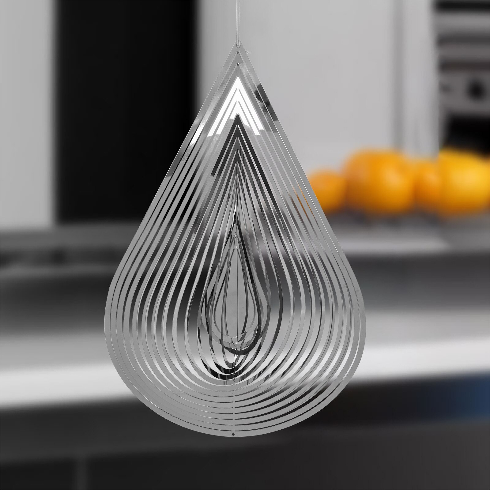 Stainless Steel Rotating Metal Wind Chime Spinner Water Wind Chimes And Decoration Outdoor Hanging Wind Chime #T2G