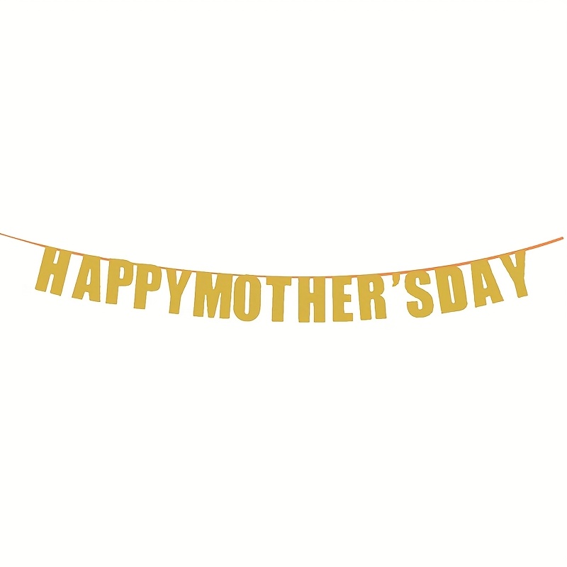 Banner de dia das mães, ouro rosa, decorações de dia das mães, suprimentos, formato de coração, ornamento pendurado, decoração de feliz dia das mães