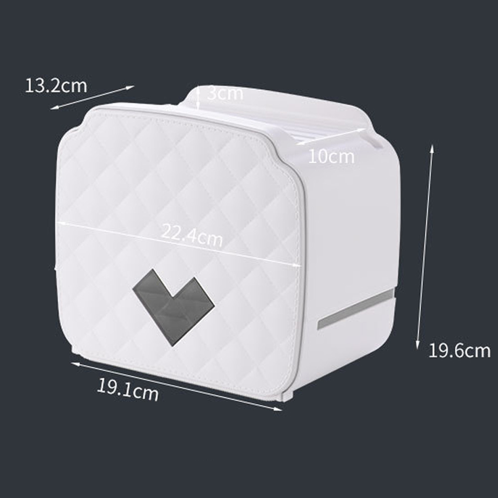 Portable Toilet Paper Holder Wall-Mounted Paper Dispenser For Bathroom Plastic Tissue Storage Box Bathroom Accessories Set