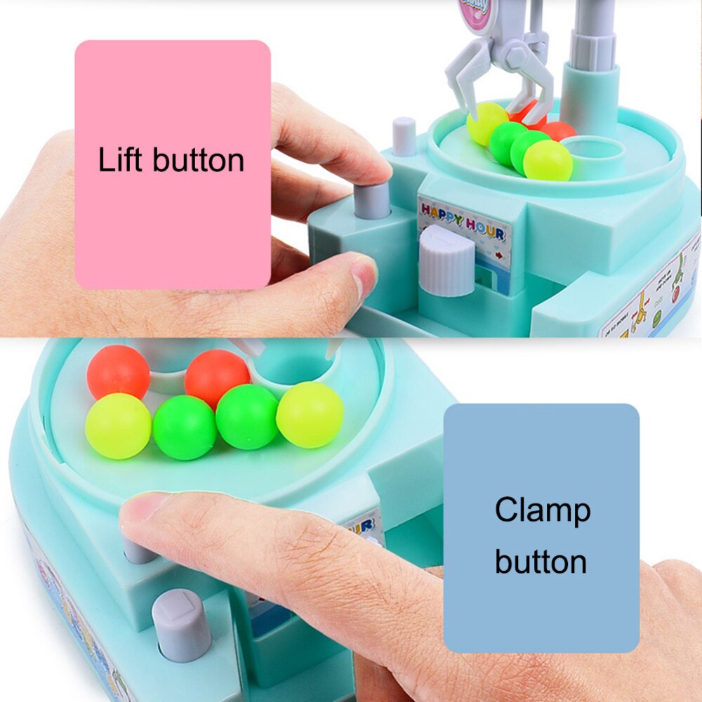 Early Educational Pretend Playing Toys Mini Catching Balls Machine Boys Girls Desktop Sport Game 13*10*12 cm Random Color