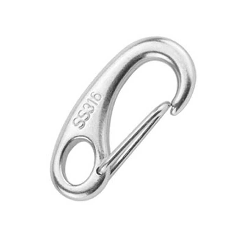 FDCGAS 5er Set Sport Karabiner - Edelstahl Schnapphaken 100kg Tragkraft