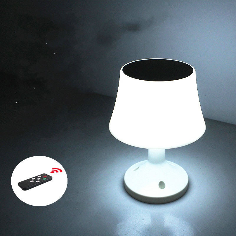 Energiebesparing Solar Batterij Usb Oplaadbare 5 Modus Licht Verstelbare Bureaulampen Led Tafellamp Leeslamp Met Afstandsbediening: Default Title