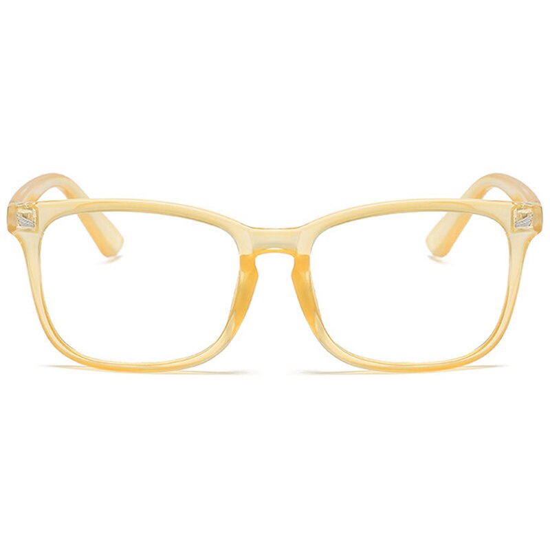 COASION Blue Light Blocking Glasses for Women Men Square Nerd Eyeglasses Frame Computer Game Glasses UV Protection CA1396A: C11 Orange