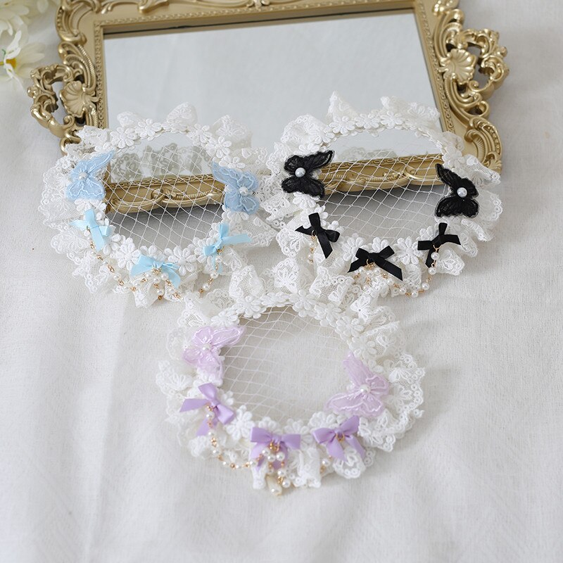 Dla dzieci Lolita opaska robić włosów stroik kwiat koronki projekt włosy księżniczki akcesoria spinka robić włosów hiszpania retro pałac nakrycia głowy A1293