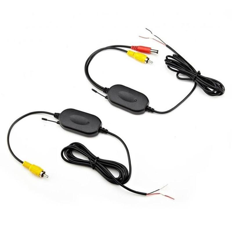 Cámara de visión trasera inalámbrica de 2,4G, transmisor y receptor de señal de cámara de coche, Cable RCA, transmisor y receptor de vídeo, accesorios para coche: receiver transmitter