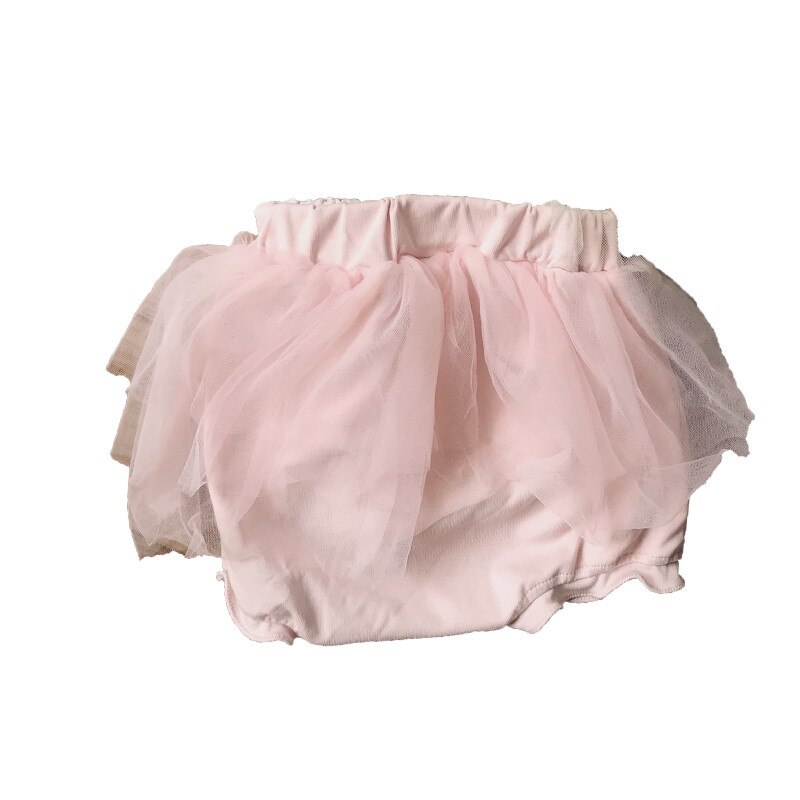 Culottes bouffantes d&#39;été pour bébés filles, pantalons courts de princesse, à volants, en maille, en coton, couvre-couche pour nourrissons