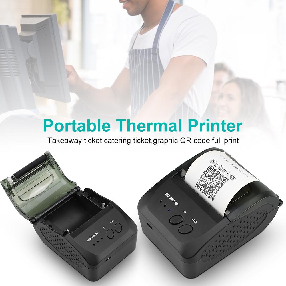 Wireless Bluetooth Receipt Thermal Printer Portable POS Printer For Restaurant Sales Retail 58MM