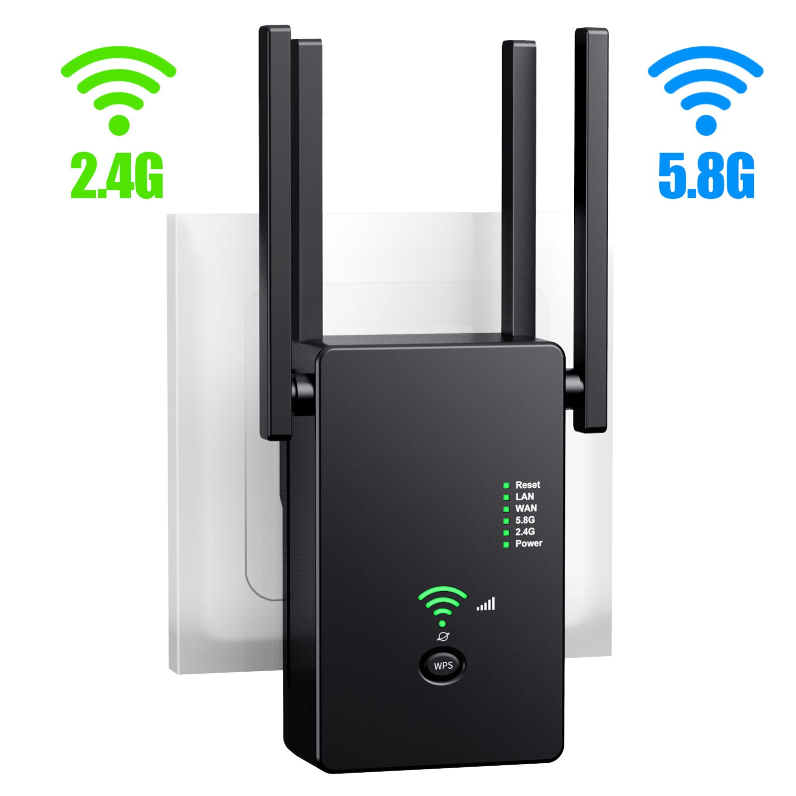 1200Mbps Mini Gigabit Wifi Router Dual Band 2.4GHz&5.8GHz Wifi Repeater Signal Booster Powerline adapter Extender Wireless AP