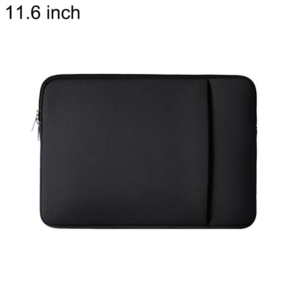 Housse de Protection pour MacBook Air/Pro, pochette souple à fermeture éclair pour ordinateur portable 11 pouces, étui pour ordinateur portable, offre spéciale: Black