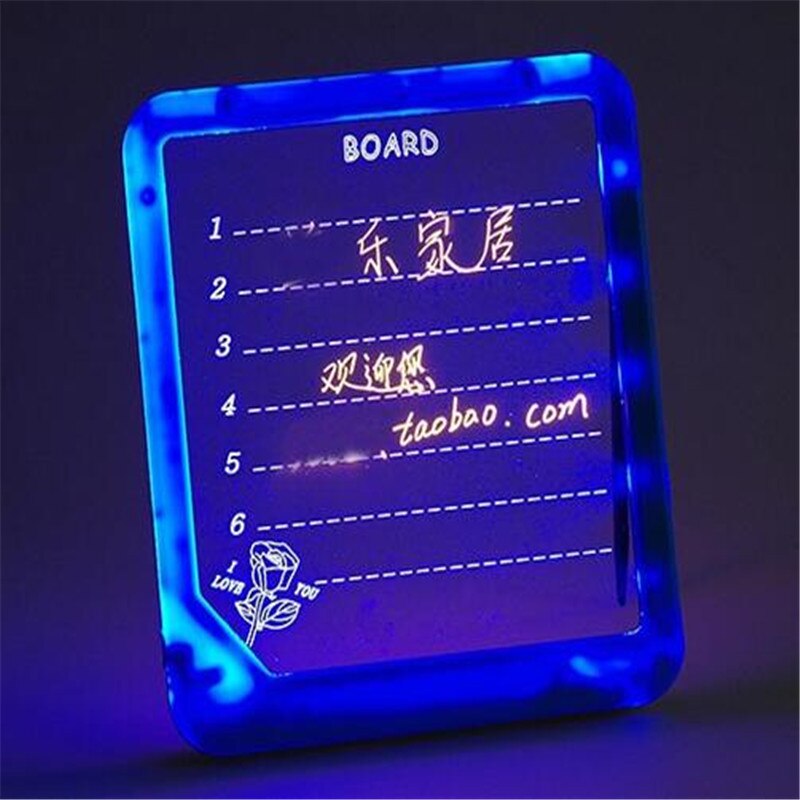 LED Writing Board 22.5*20 ABS Screen Fluorescent board display board For Advertising Restaurant Menu Art