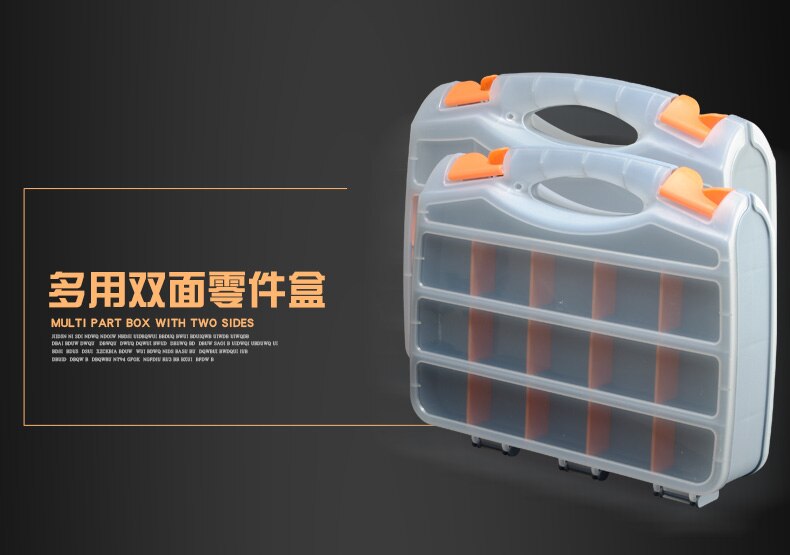 Repair Portable Tool Box Organizer Cabinet Waterproof Plastic Tools Box Caixa Organizadora Screw Storage EA60GX