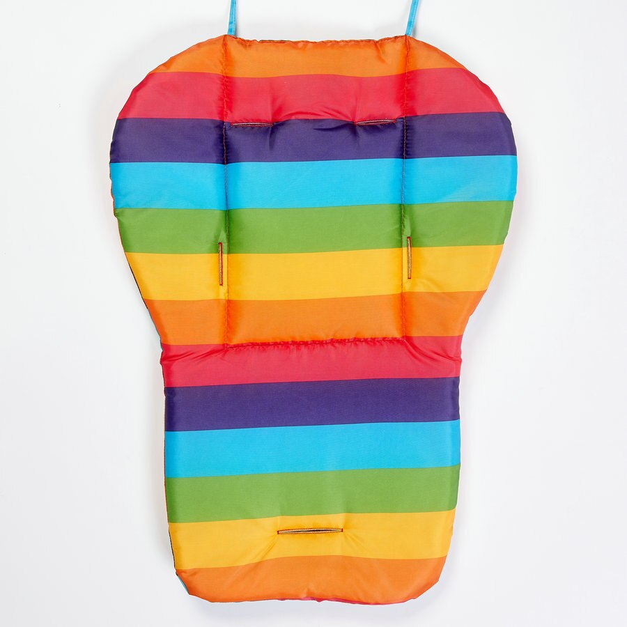 Regenbogen Baby Kinderwagen Sitzkissen Kinderwagen Hohe Stuhl Kinderwagen Auto Bunte Weiche Wagen Sitz Pad Art Kinderwagen matt Zubehör: B